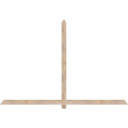 Ekena Millwork Eugene Smooth Timber Gable Bracket, Douglas Fir, 96"W x 64"H x 1 1/2"D x 3 1/2"F, 16/12 Pitch GBW096X64X0204EUG00SDF
